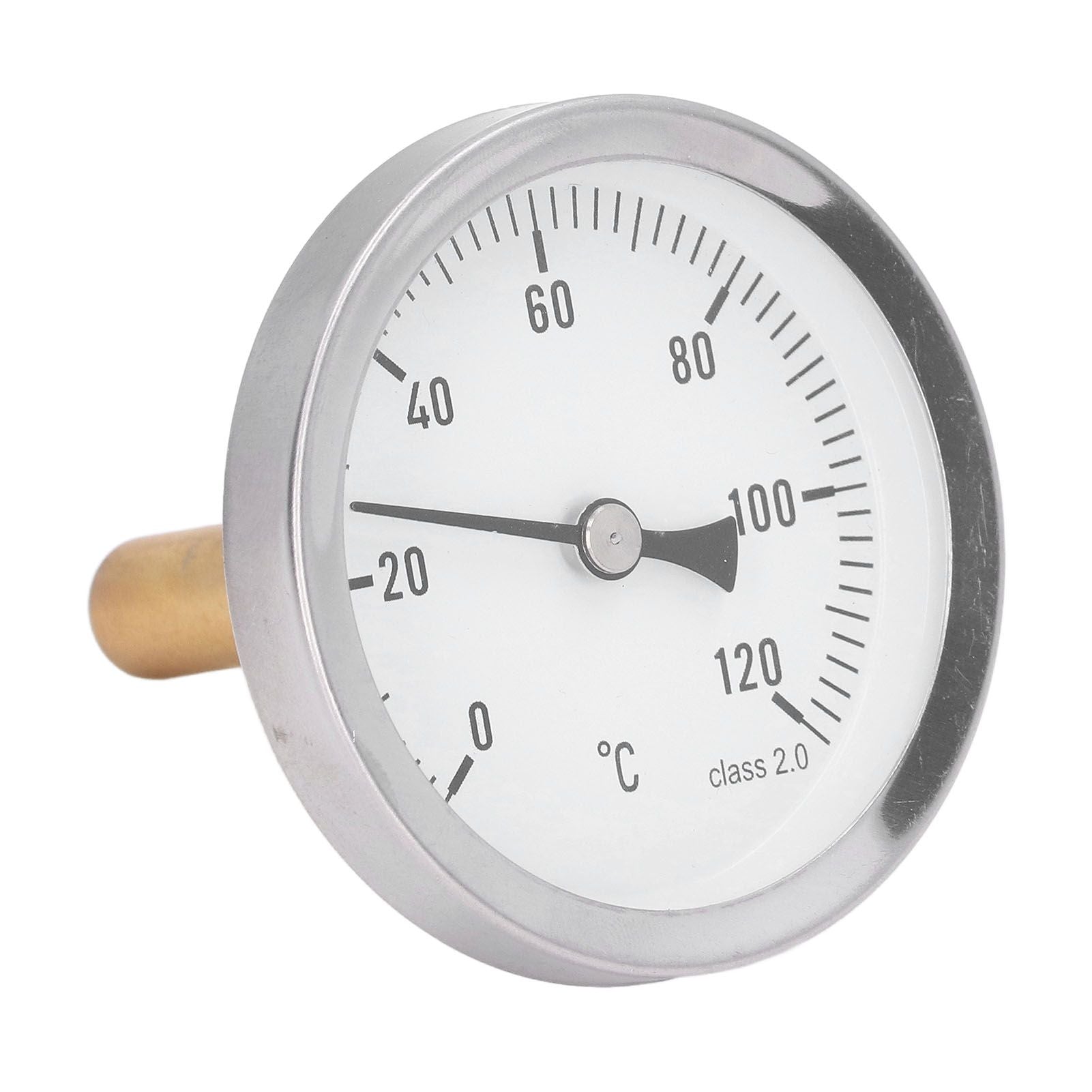 63mm Dial Thermometer Barbecue Pointer Type Thermometer 0-120 degrees C Bimetallic Temperature Gauge for V1294-YM0523-3111220001611