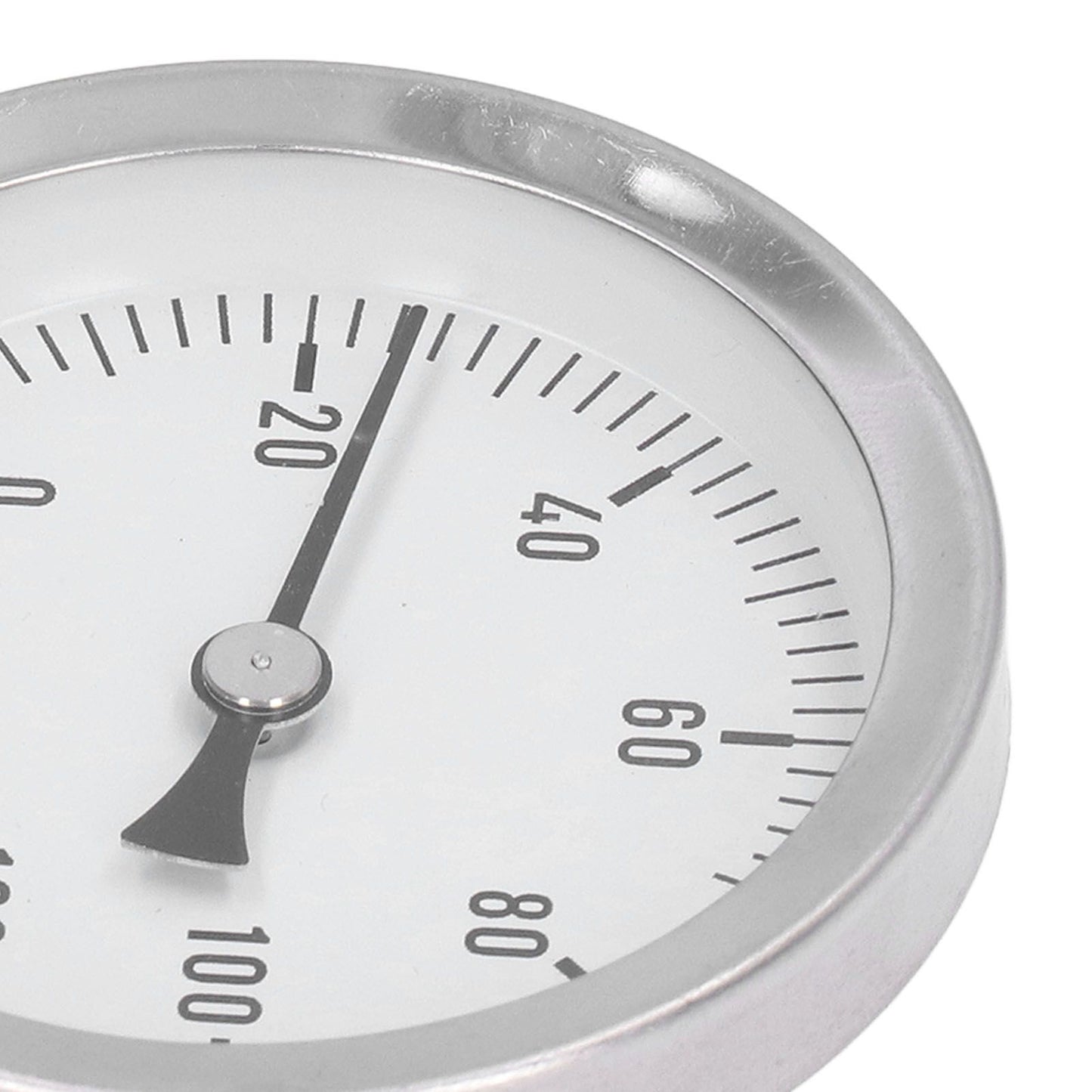 63mm Dial Thermometer Barbecue Pointer Type Thermometer 0-120 degrees C Bimetallic Temperature Gauge for V1294-YM0523-3111220001611