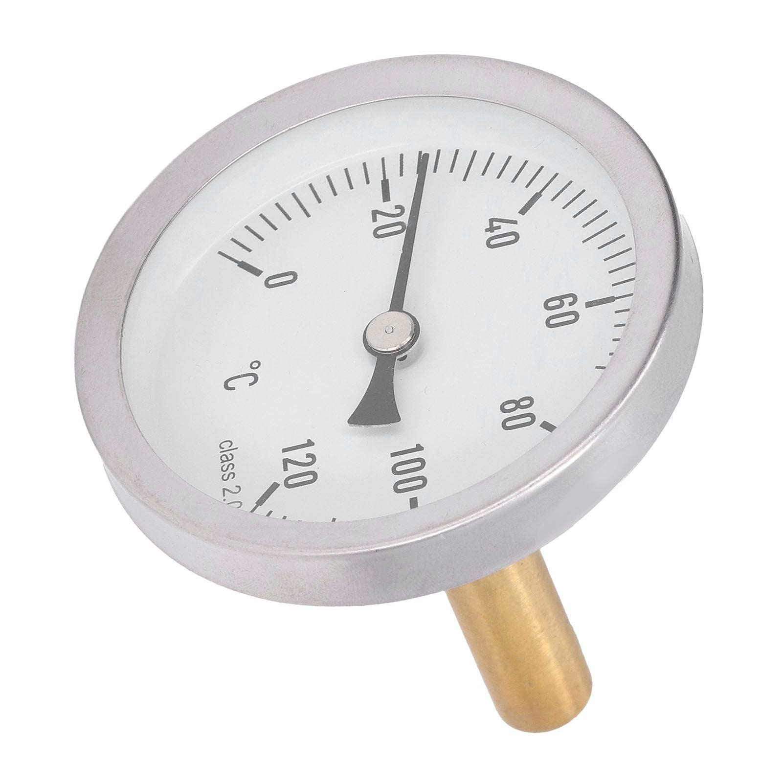 63mm Dial Thermometer Barbecue Pointer Type Thermometer 0-120 degrees C Bimetallic Temperature Gauge for V1294-YM0523-3111220001611