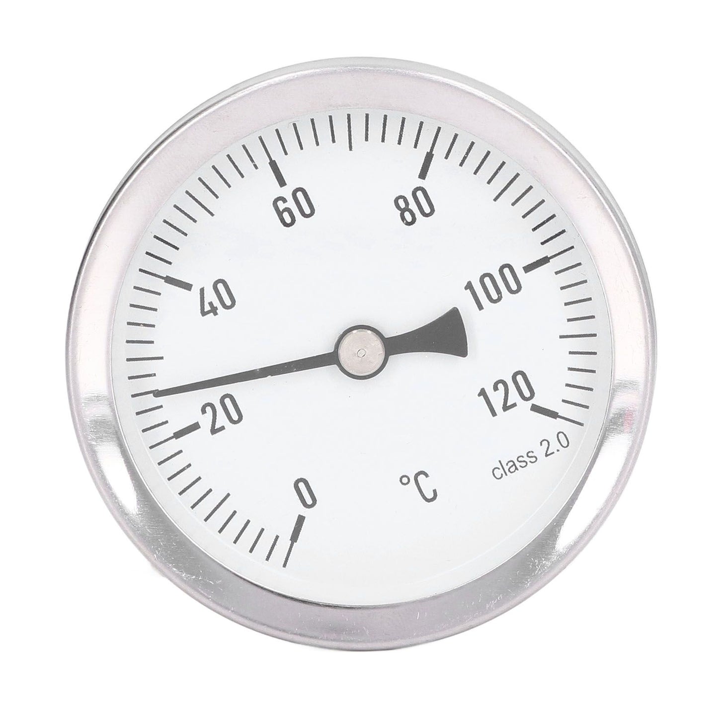 63mm Dial Thermometer Barbecue Pointer Type Thermometer 0-120 degrees C Bimetallic Temperature Gauge for V1294-YM0523-3111220001611