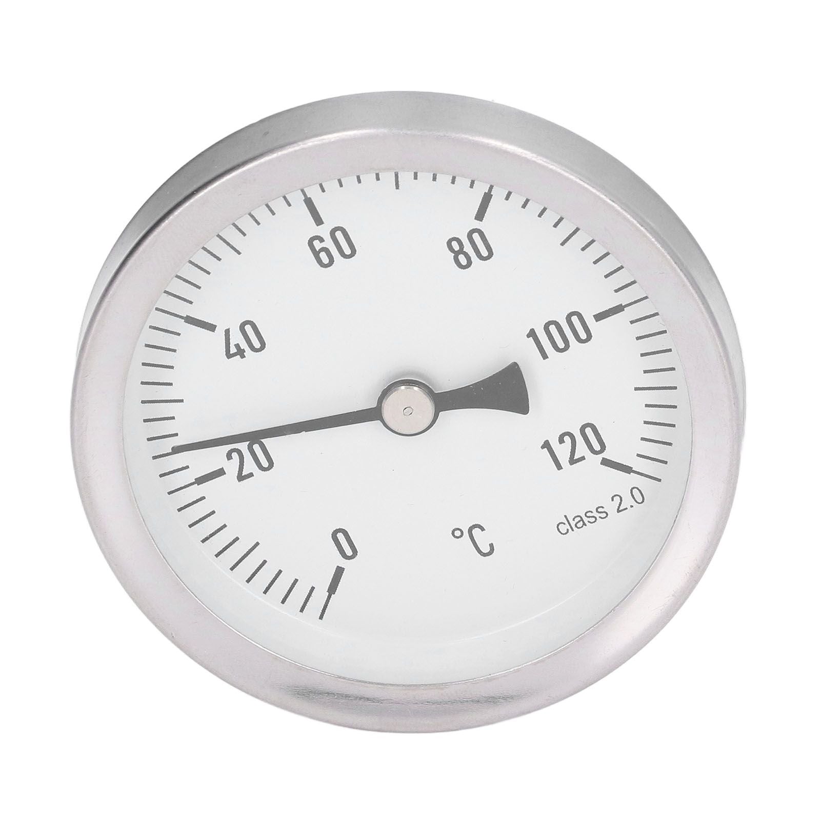 63mm Dial Thermometer Barbecue Pointer Type Thermometer 0-120 degrees C Bimetallic Temperature Gauge for V1294-YM0523-3111220001611