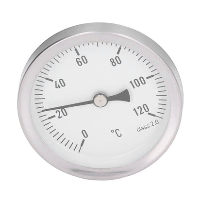 63mm Dial Thermometer Barbecue Pointer Type Thermometer 0-120 degrees C Bimetallic Temperature Gauge for V1294-YM0523-3111220001611
