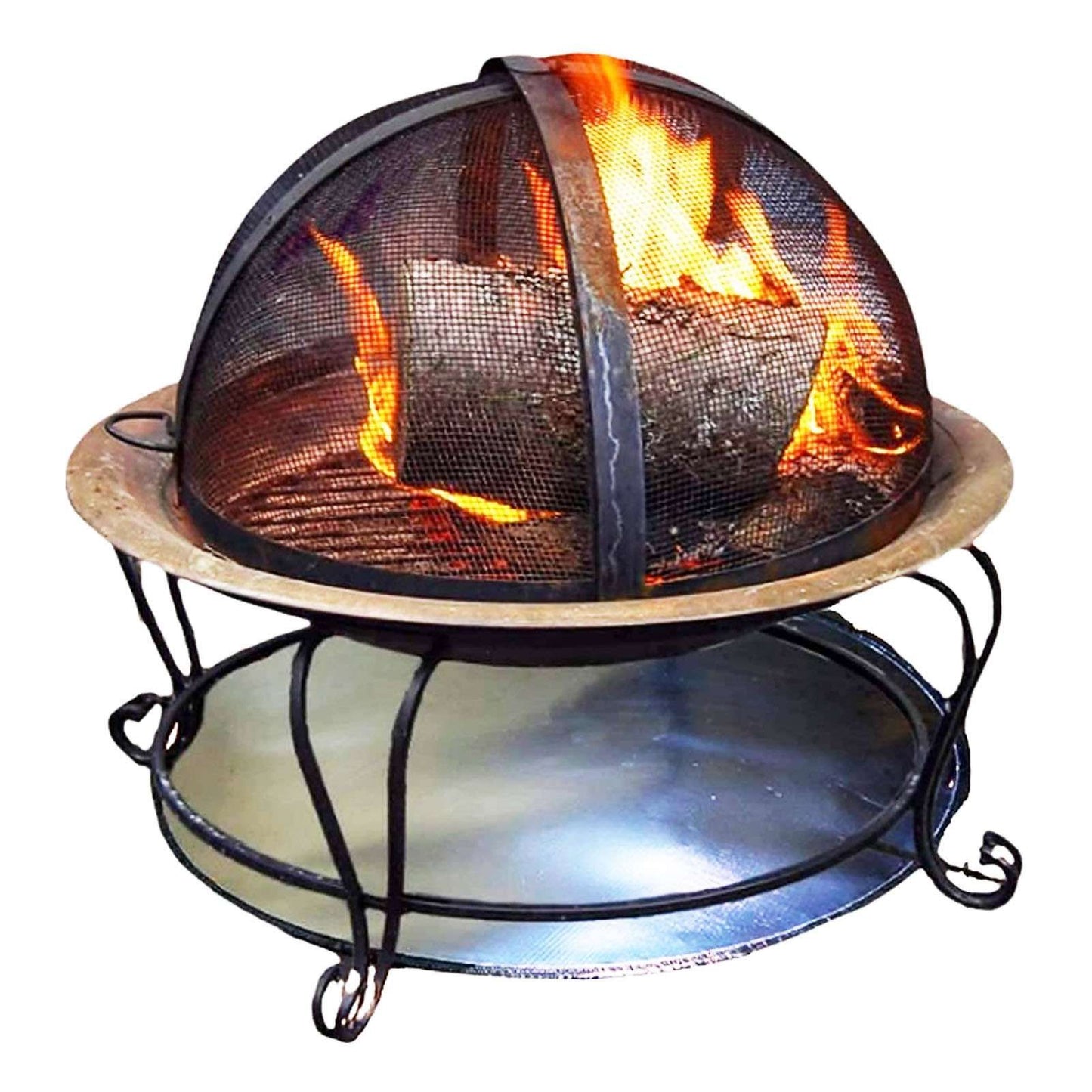 Fire Pit Mat Heat Resistant Grill Deck Protector Double Sided Round Lawn Mat for Outdoor Camping101.5cm / 40in V1294-YM0523-3111220001913