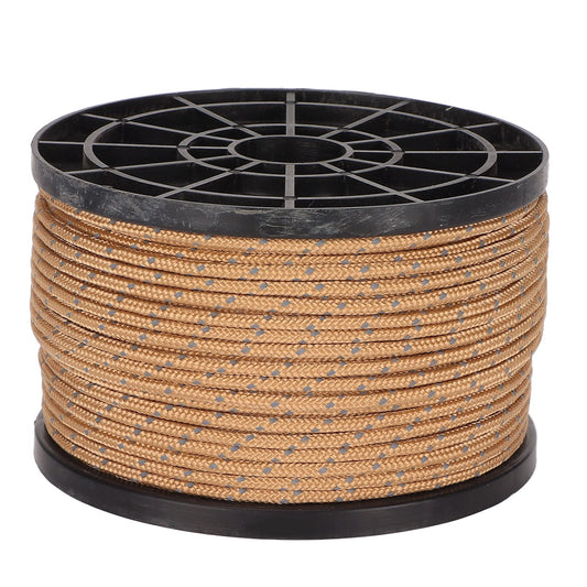 Camping Tent Rope 50 Meters High Density Anti UV Wear Resistant Khaki Reflective Outdoor Camping Rope V1294-YM0523-3111220004511