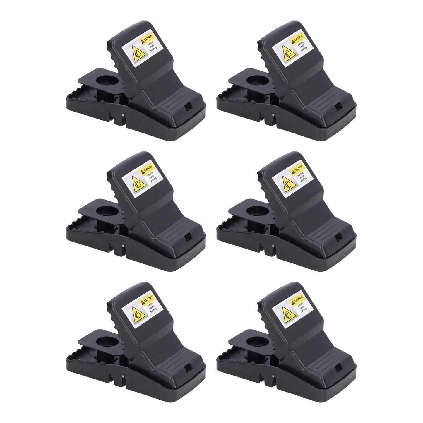 6Pcs Mouse Traps Plastic Material High Sensitivity Touchless Design Safe Reusable Rat Catcher Trapping Tool V1294-YM0523-3111220004711