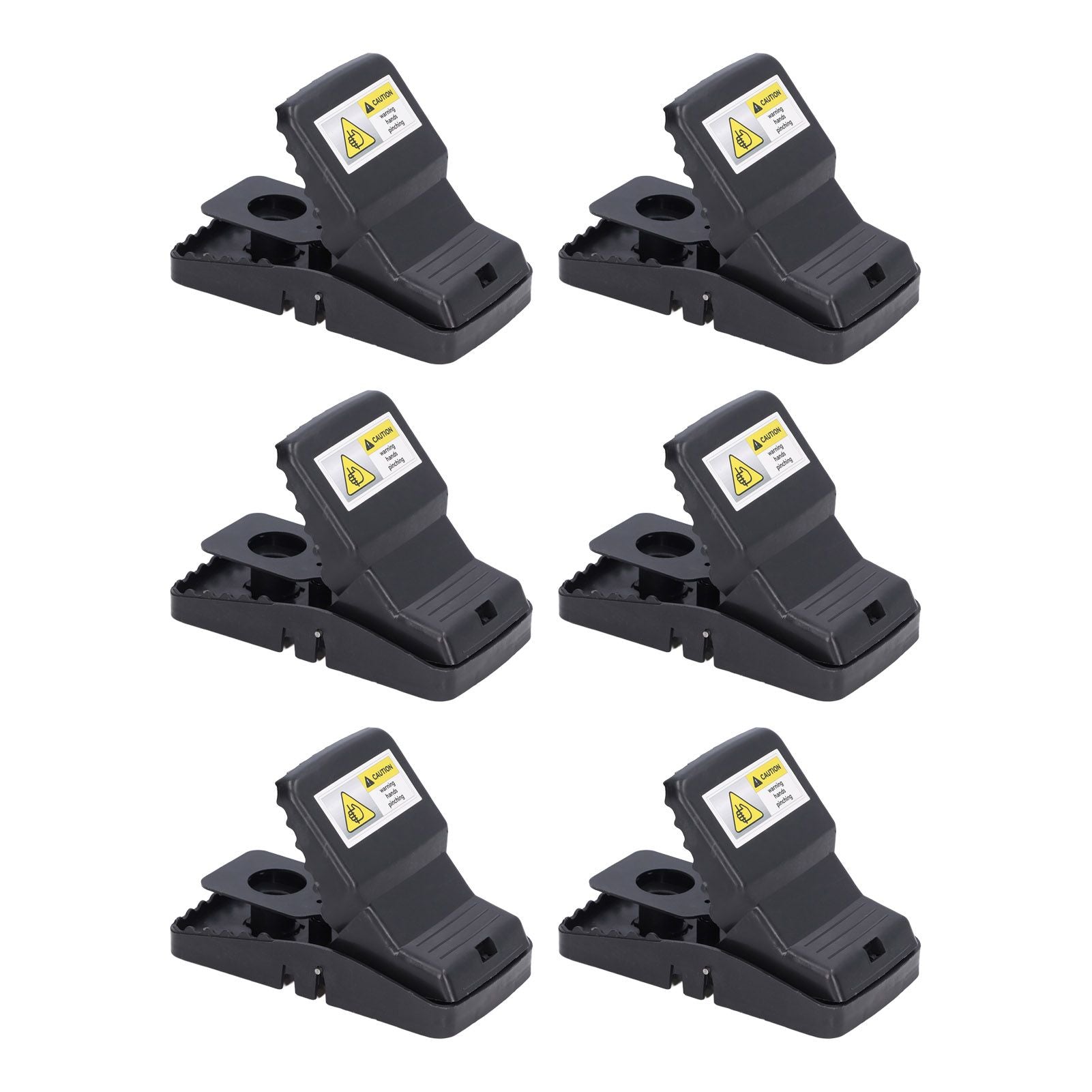 6Pcs Mouse Traps Plastic Material High Sensitivity Touchless Design Safe Reusable Rat Catcher Trapping Tool V1294-YM0523-3111220004711