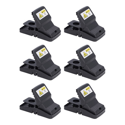 6Pcs Mouse Traps Plastic Material High Sensitivity Touchless Design Safe Reusable Rat Catcher Trapping Tool V1294-YM0523-3111220004711