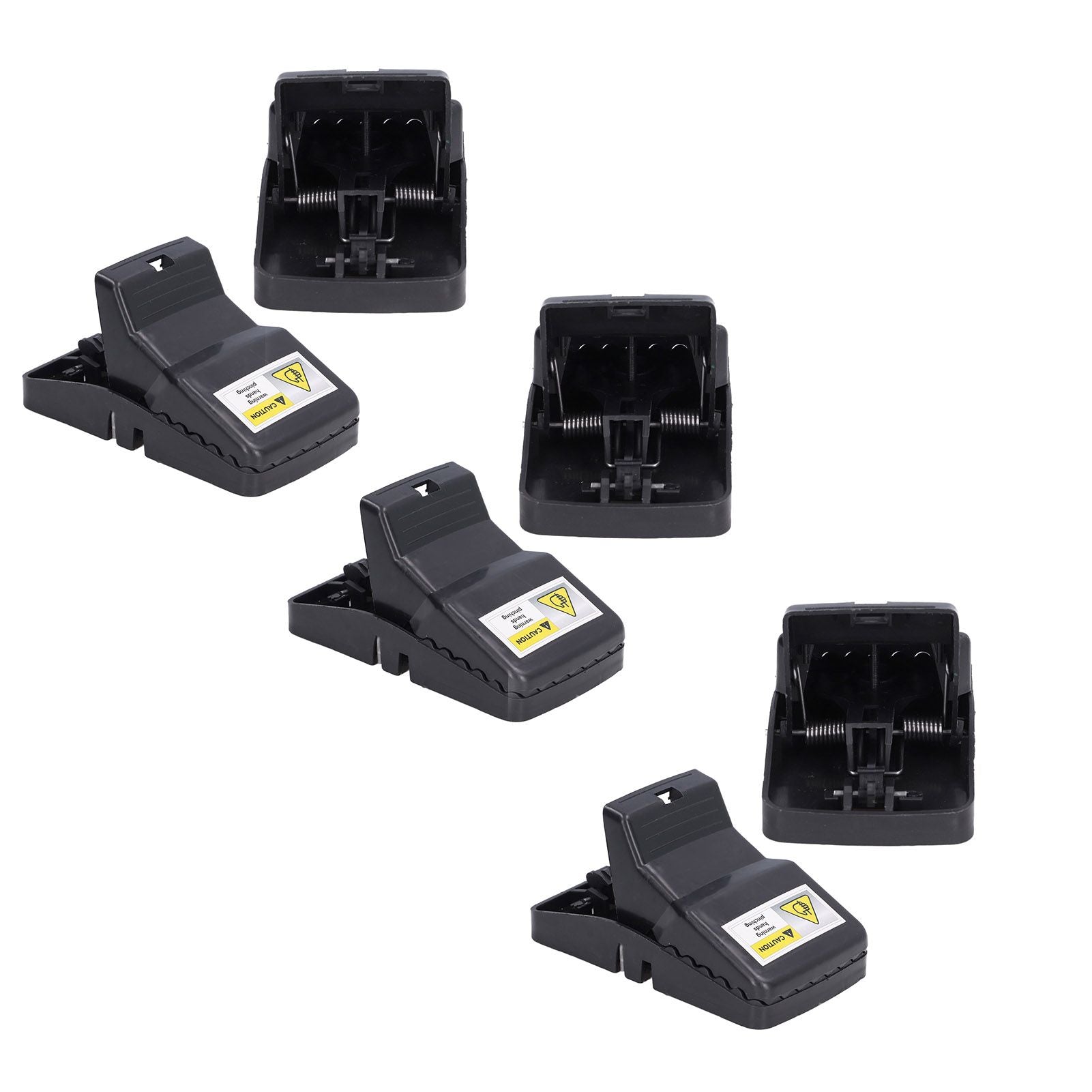 6Pcs Mouse Traps Plastic Material High Sensitivity Touchless Design Safe Reusable Rat Catcher Trapping Tool V1294-YM0523-3111220004711