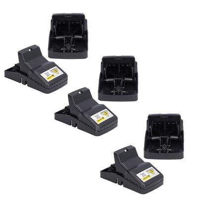 6Pcs Mouse Traps Plastic Material High Sensitivity Touchless Design Safe Reusable Rat Catcher Trapping Tool V1294-YM0523-3111220004711