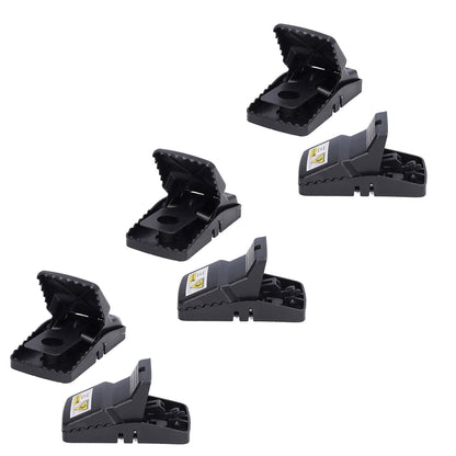 6Pcs Mouse Traps Plastic Material High Sensitivity Touchless Design Safe Reusable Rat Catcher Trapping Tool V1294-YM0523-3111220004711