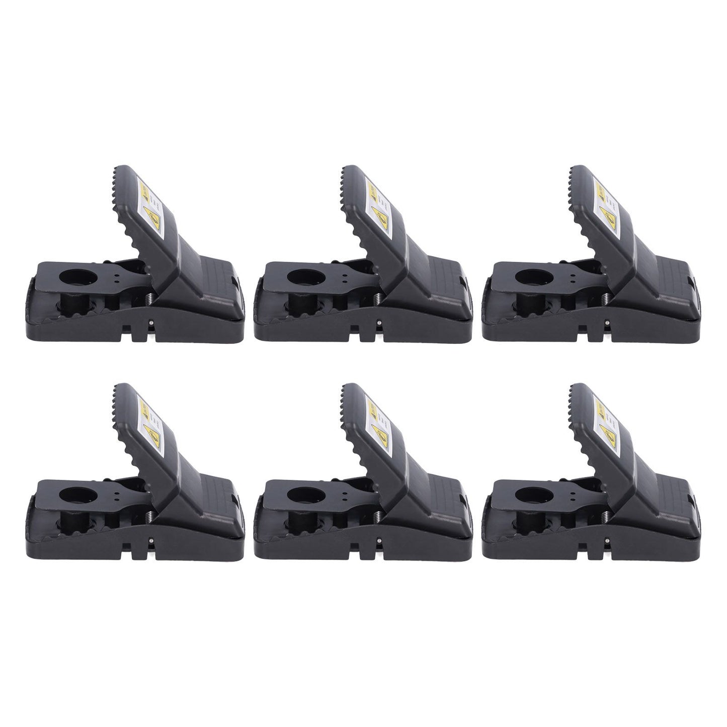 6Pcs Mouse Traps Plastic Material High Sensitivity Touchless Design Safe Reusable Rat Catcher Trapping Tool V1294-YM0523-3111220004711
