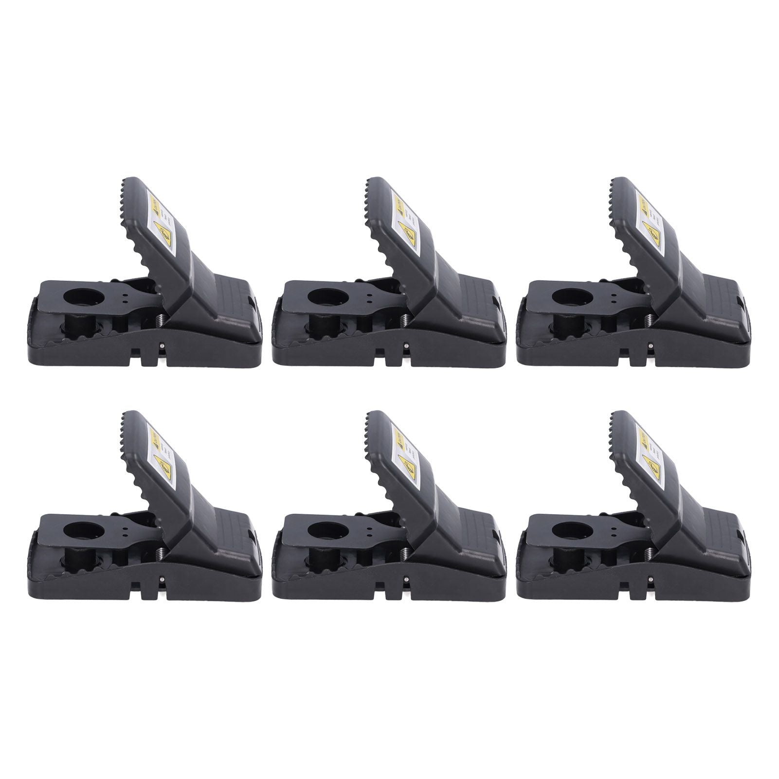 6Pcs Mouse Traps Plastic Material High Sensitivity Touchless Design Safe Reusable Rat Catcher Trapping Tool V1294-YM0523-3111220004711