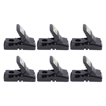6Pcs Mouse Traps Plastic Material High Sensitivity Touchless Design Safe Reusable Rat Catcher Trapping Tool V1294-YM0523-3111220004711