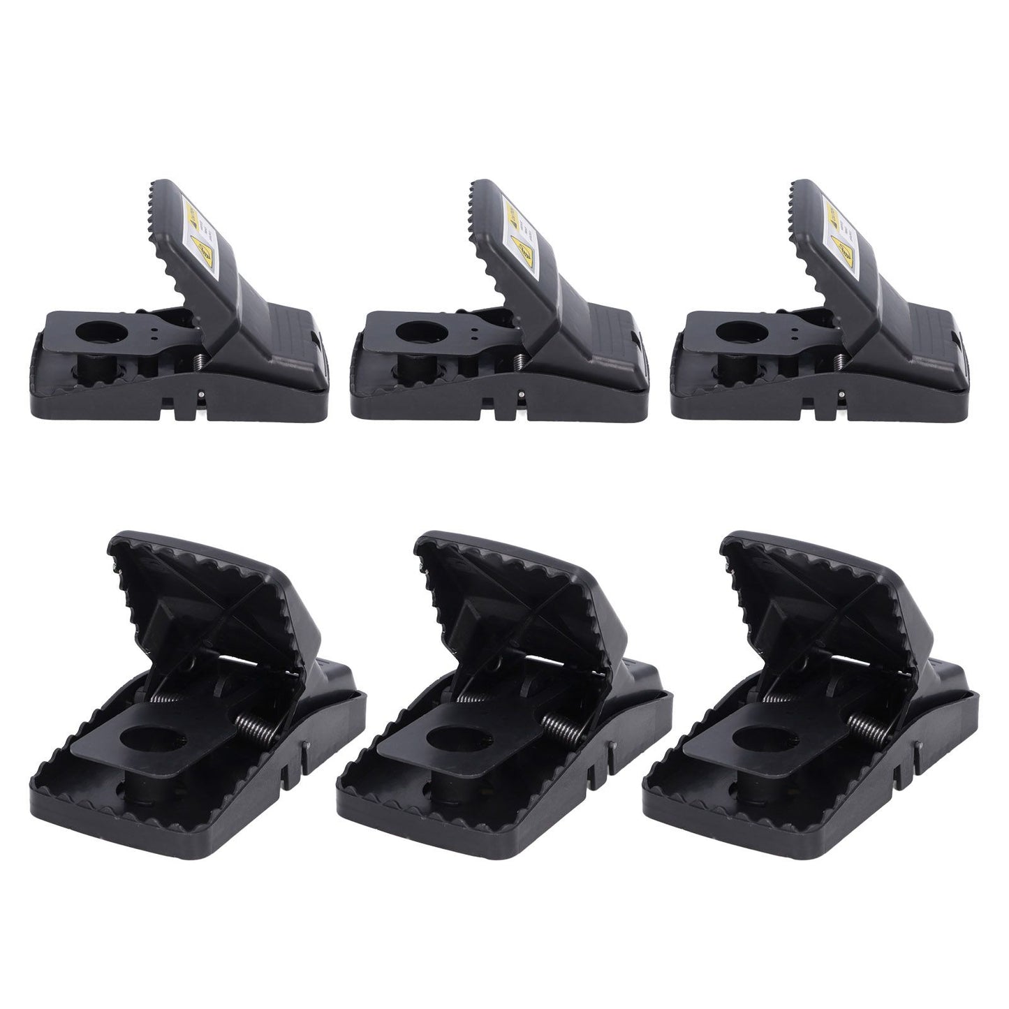 6Pcs Mouse Traps Plastic Material High Sensitivity Touchless Design Safe Reusable Rat Catcher Trapping Tool V1294-YM0523-3111220004711