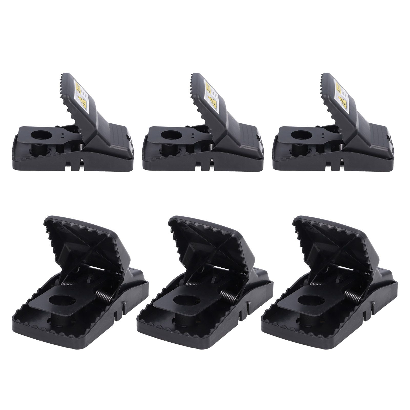 6Pcs Mouse Traps Plastic Material High Sensitivity Touchless Design Safe Reusable Rat Catcher Trapping Tool V1294-YM0523-3111220004711