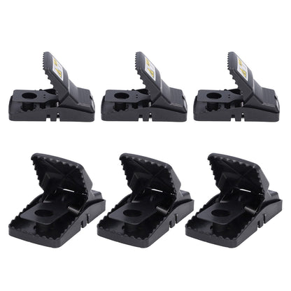 6Pcs Mouse Traps Plastic Material High Sensitivity Touchless Design Safe Reusable Rat Catcher Trapping Tool V1294-YM0523-3111220004711