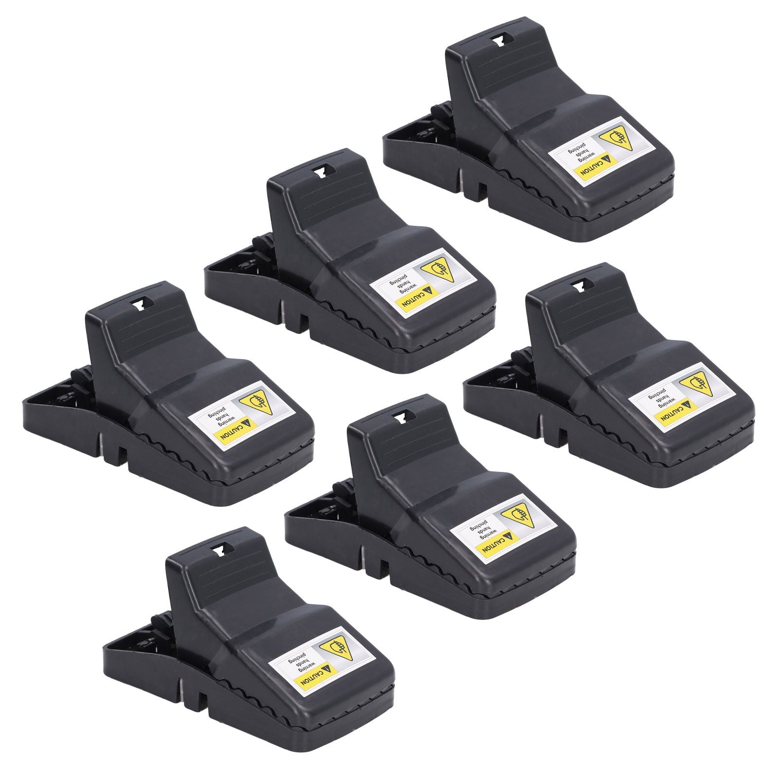 6Pcs Mouse Traps Plastic Material High Sensitivity Touchless Design Safe Reusable Rat Catcher Trapping Tool V1294-YM0523-3111220004711