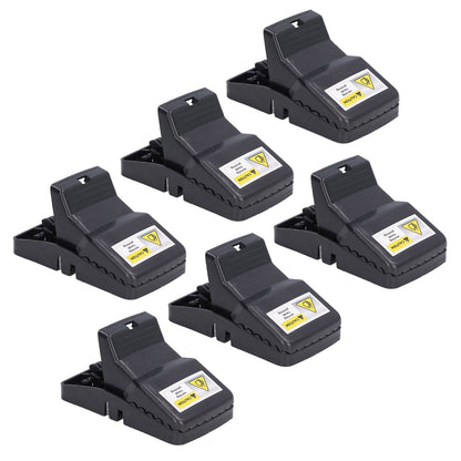 6Pcs Mouse Traps Plastic Material High Sensitivity Touchless Design Safe Reusable Rat Catcher Trapping Tool V1294-YM0523-3111220004711