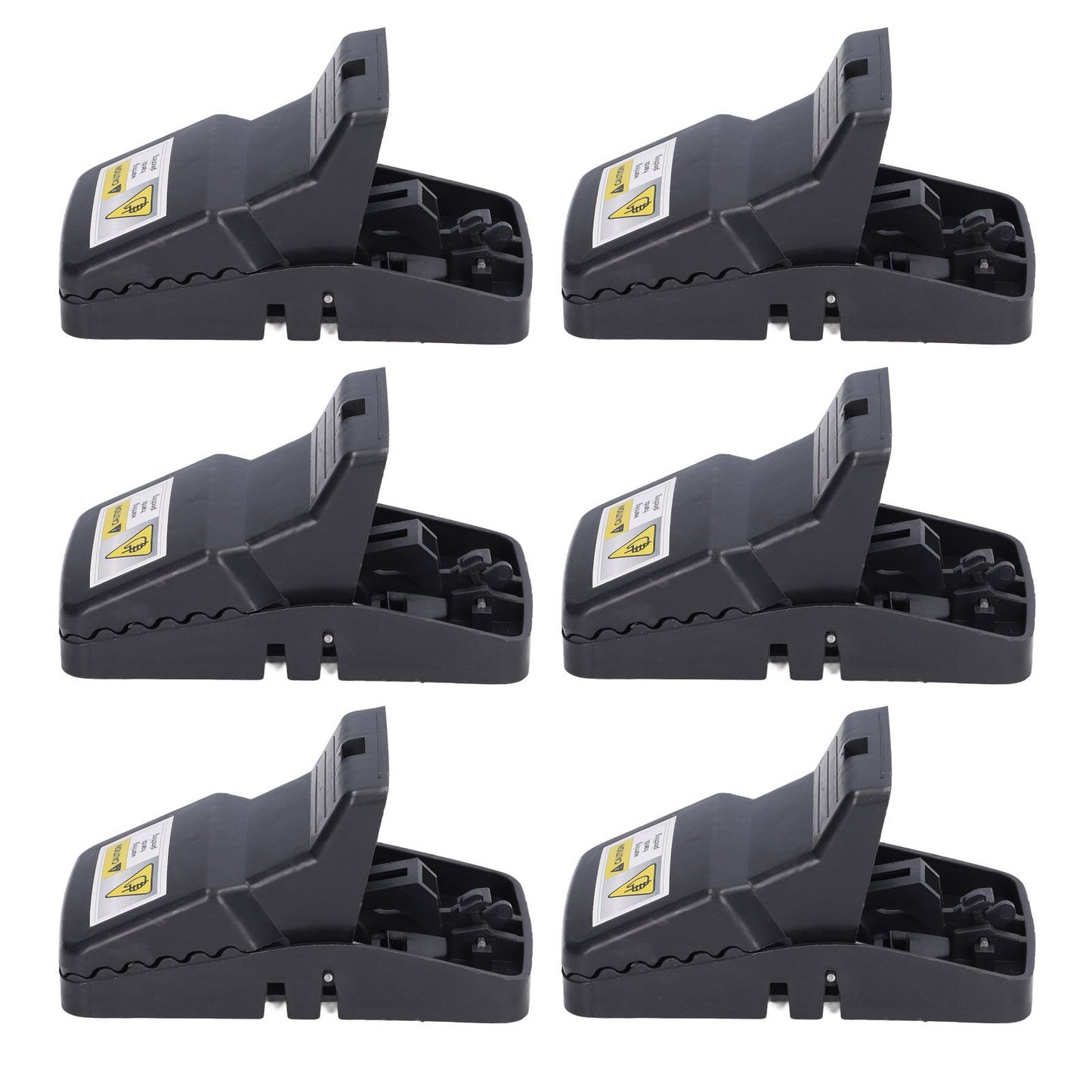 6Pcs Mouse Traps Plastic Material High Sensitivity Touchless Design Safe Reusable Rat Catcher Trapping Tool V1294-YM0523-3111220004711