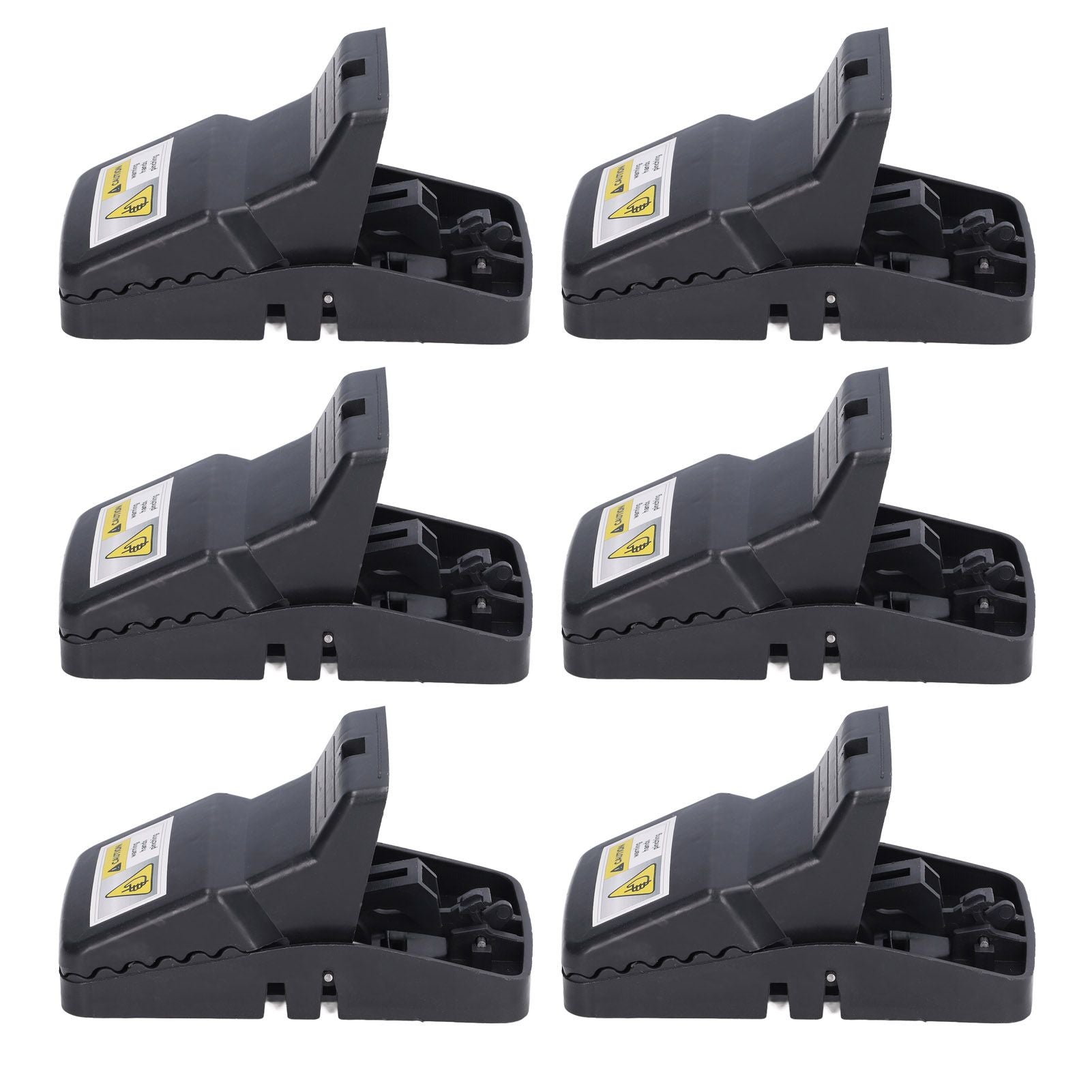 6Pcs Mouse Traps Plastic Material High Sensitivity Touchless Design Safe Reusable Rat Catcher Trapping Tool V1294-YM0523-3111220004711