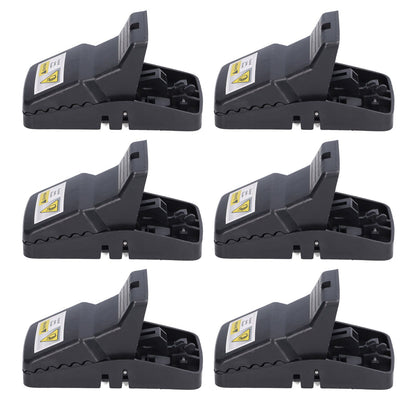 6Pcs Mouse Traps Plastic Material High Sensitivity Touchless Design Safe Reusable Rat Catcher Trapping Tool V1294-YM0523-3111220004711