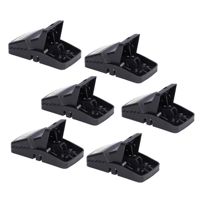 6Pcs Mouse Traps Plastic Material High Sensitivity Touchless Design Safe Reusable Rat Catcher Trapping Tool V1294-YM0523-3111220004711