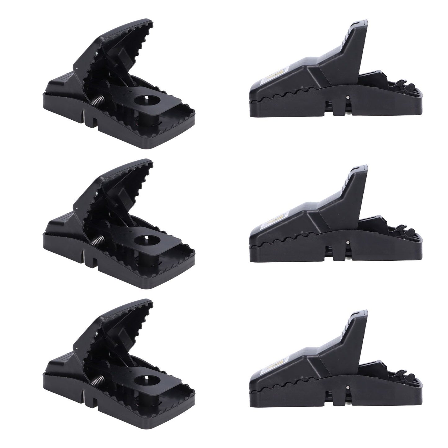 6Pcs Mouse Traps Plastic Material High Sensitivity Touchless Design Safe Reusable Rat Catcher Trapping Tool V1294-YM0523-3111220004711