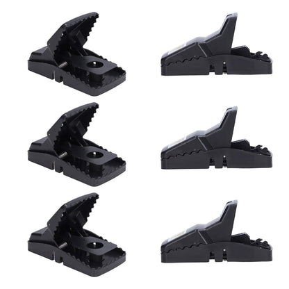 6Pcs Mouse Traps Plastic Material High Sensitivity Touchless Design Safe Reusable Rat Catcher Trapping Tool V1294-YM0523-3111220004711
