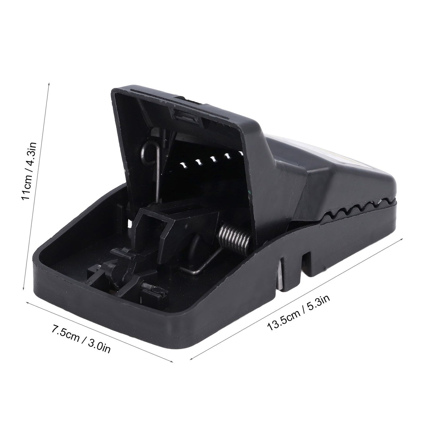 6Pcs Mouse Traps Plastic Material High Sensitivity Touchless Design Safe Reusable Rat Catcher Trapping Tool V1294-YM0523-3111220004711