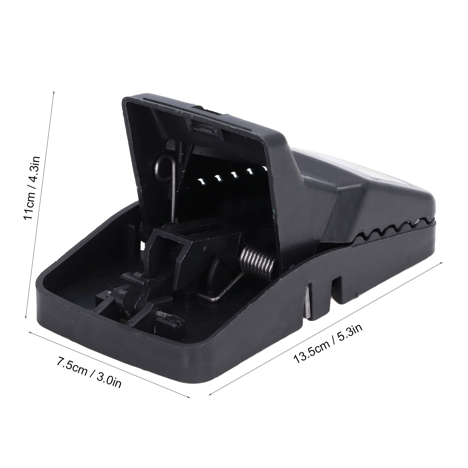 6Pcs Mouse Traps Plastic Material High Sensitivity Touchless Design Safe Reusable Rat Catcher Trapping Tool V1294-YM0523-3111220004711