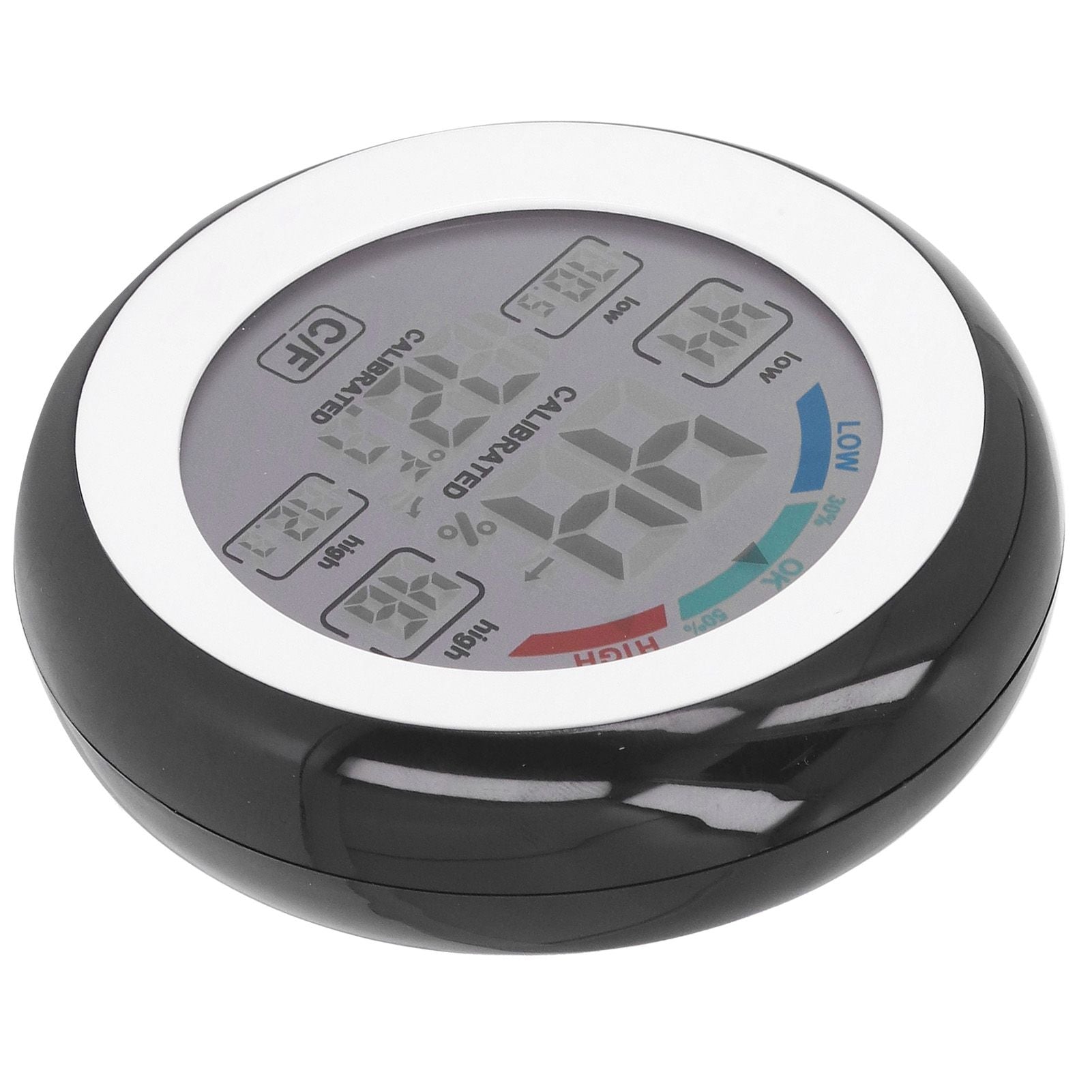 Indoor Outdoor Thermometer Hygrometer Round Touch Screen Wireless Electronic Temperature Humidity Meter with V1294-YM0523-3111220005611