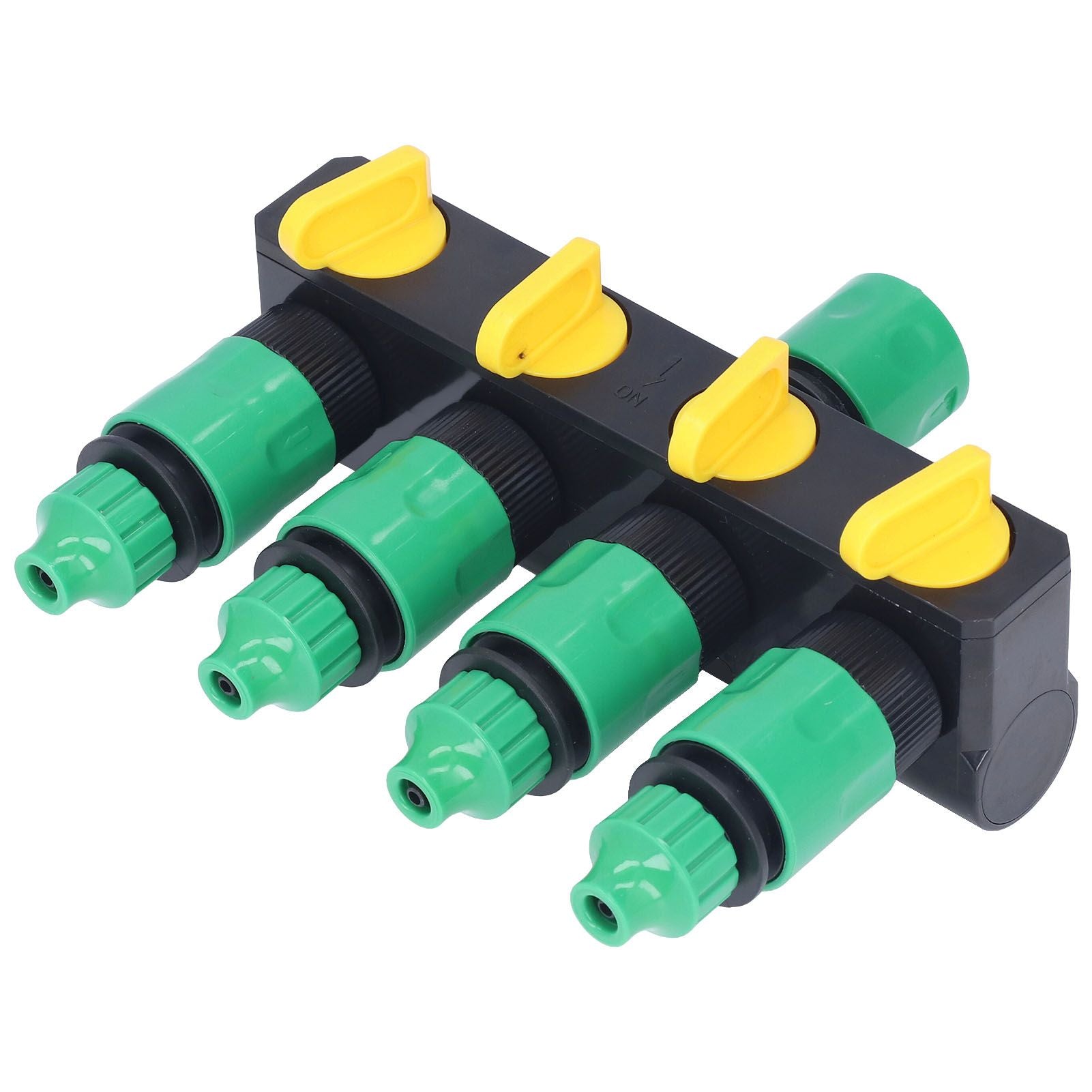 Water Hose Splitter ABS Material 4 Way Stainless Durable Garden Irrigation Faucet Splitter for Patio Farm V1294-YM0523-3111220007911