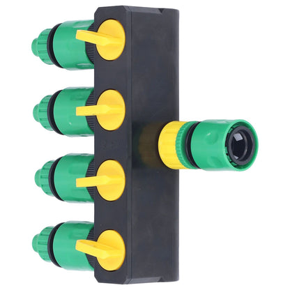 Water Hose Splitter ABS Material 4 Way Stainless Durable Garden Irrigation Faucet Splitter for Patio Farm V1294-YM0523-3111220007911