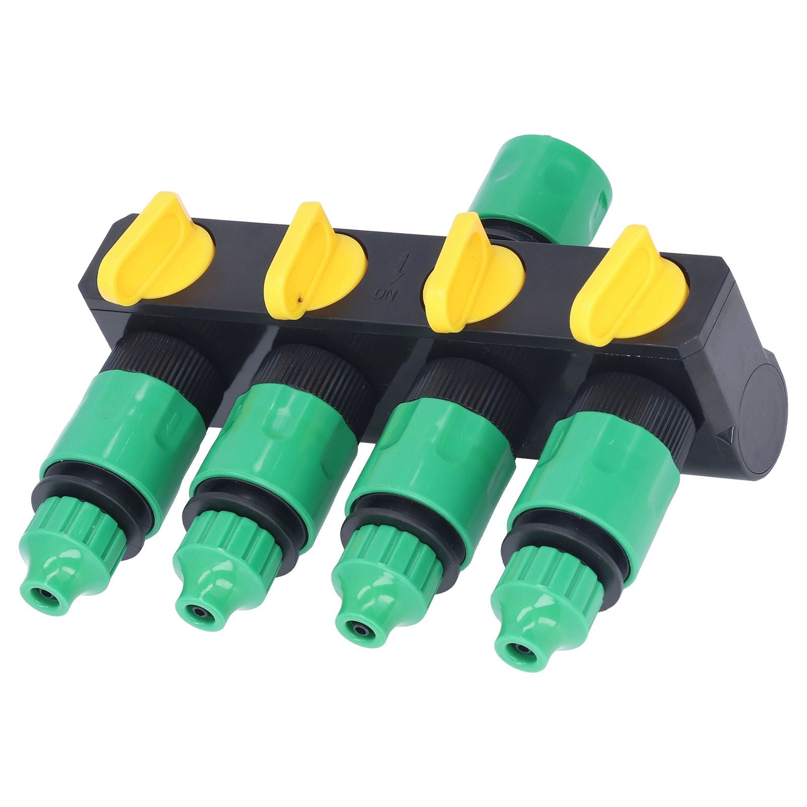 Water Hose Splitter ABS Material 4 Way Stainless Durable Garden Irrigation Faucet Splitter for Patio Farm V1294-YM0523-3111220007911
