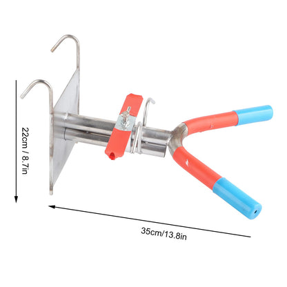 Pig Castration Rack Tools Double Hook Suspension Stainless Steel Simple Convenient Operation Pig Castration V1294-YM0523-3111220009011