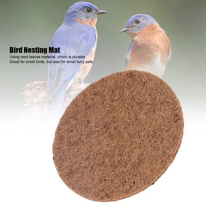 5pcs Bird Eggs Mat Reed Leaves Material Wear Resistance Soft Comfortable Bird Nesting Pads for Small Furry V1294-YM0523-3111220009911