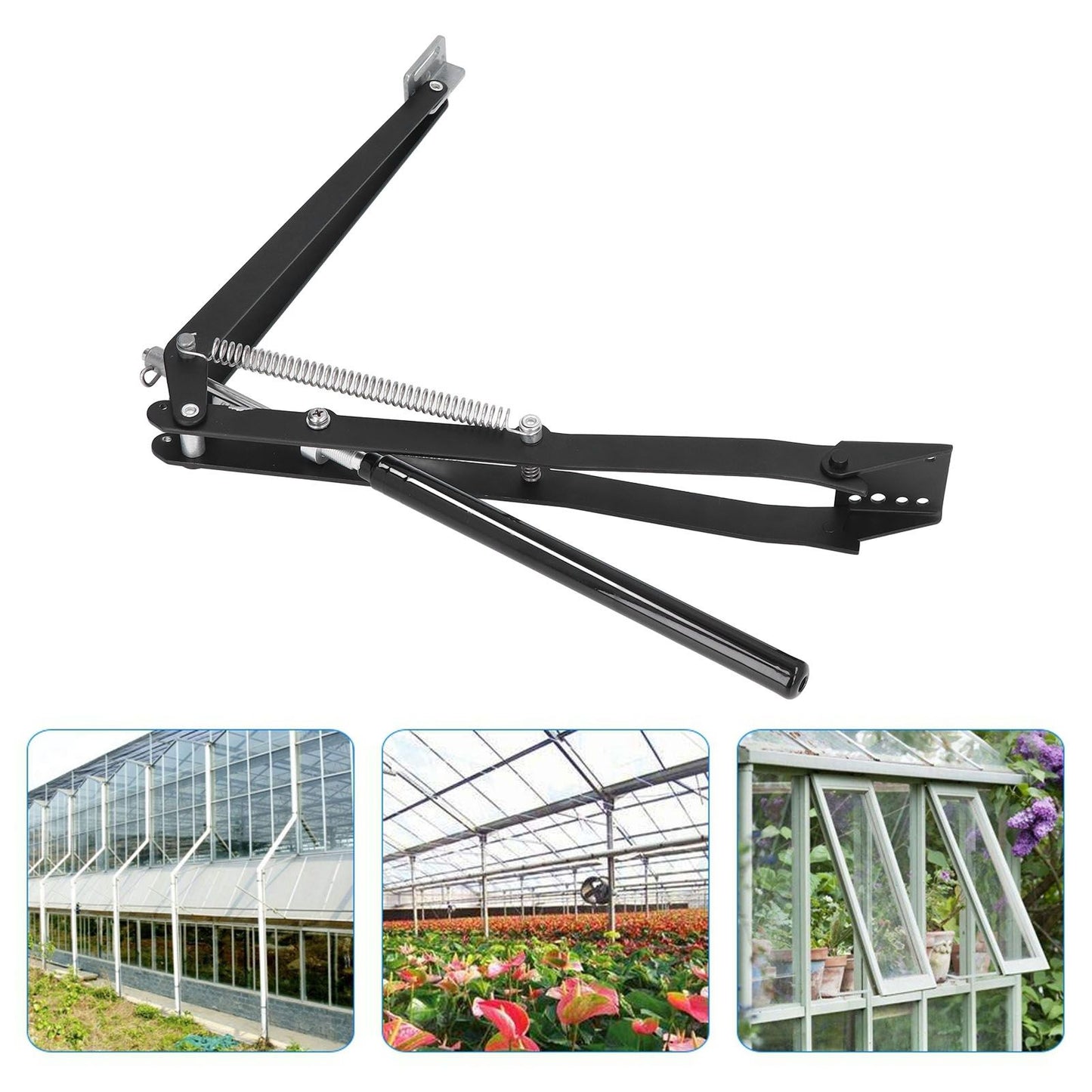 Greenhouse Window Opener Solar Heat Sensitive Automatic Vent Opener Double Spring Aluminum Ventilation Opener V1294-YM0523-3111220010011