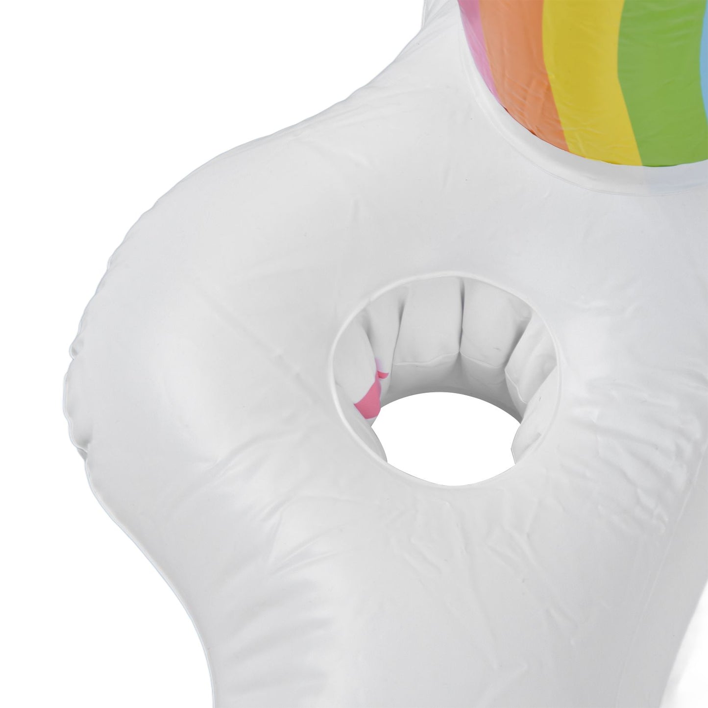 Inflatable Rainbow Cloud Drink Holder Floating Beverage Salad Fruit Serving Bar Pool Float Tool V1294-YM0523-3111220012611