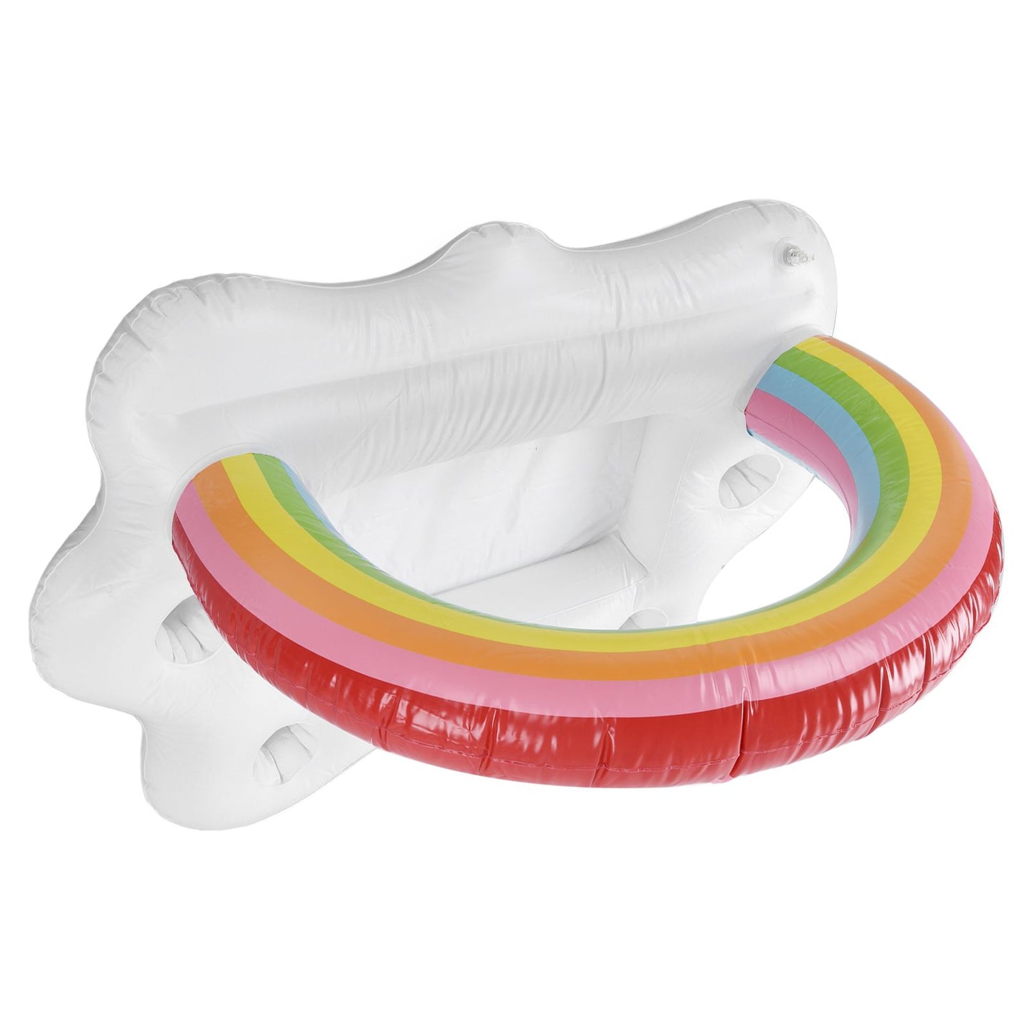 Inflatable Rainbow Cloud Drink Holder Floating Beverage Salad Fruit Serving Bar Pool Float Tool V1294-YM0523-3111220012611