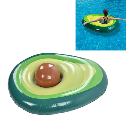 Avocado Pool Float PVC Inflatable Pools Raft Lounger Beach Floaty Party Toys with Ball V1294-YM0523-3111220013311