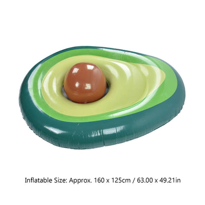 Avocado Pool Float PVC Inflatable Pools Raft Lounger Beach Floaty Party Toys with Ball V1294-YM0523-3111220013311
