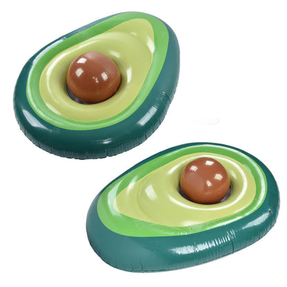 Avocado Pool Float PVC Inflatable Pools Raft Lounger Beach Floaty Party Toys with Ball V1294-YM0523-3111220013311
