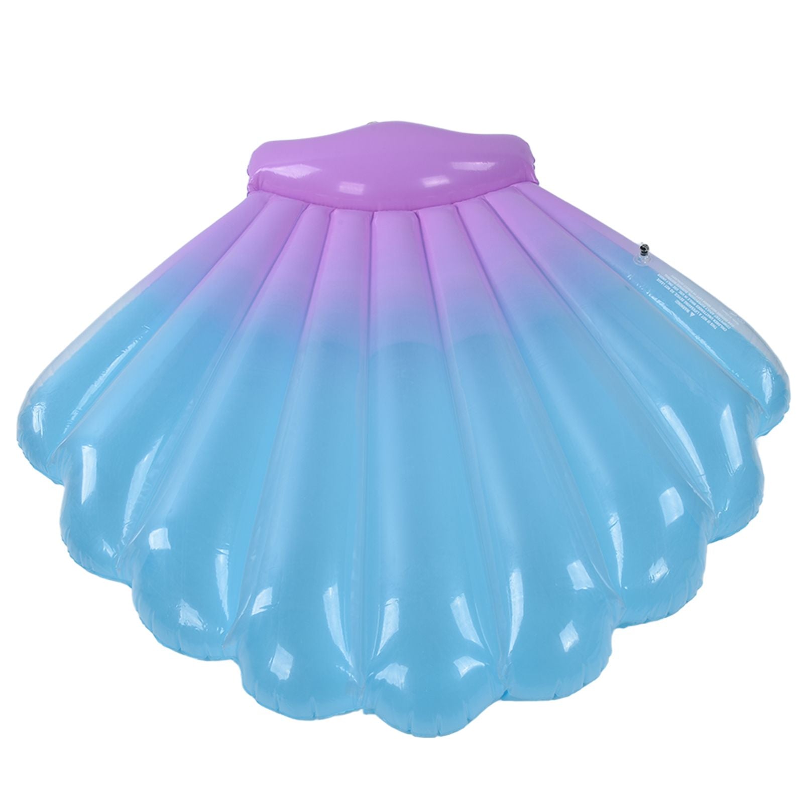 Float Bed Inflatable Floating PVC Shell Shaped Portable Accessory for Indoor Outdoor V1294-YM0523-3111220014411