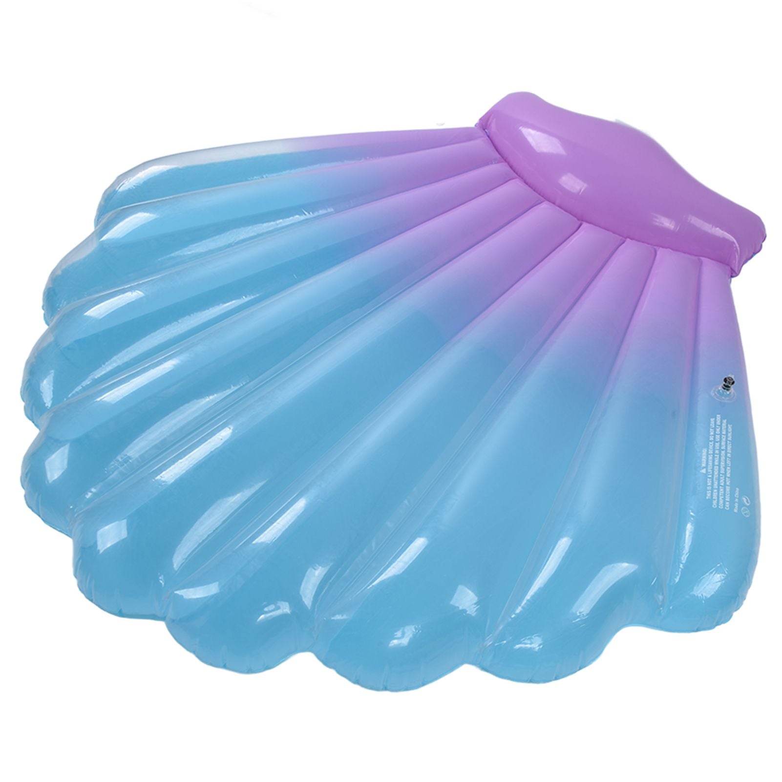 Float Bed Inflatable Floating PVC Shell Shaped Portable Accessory for Indoor Outdoor V1294-YM0523-3111220014411