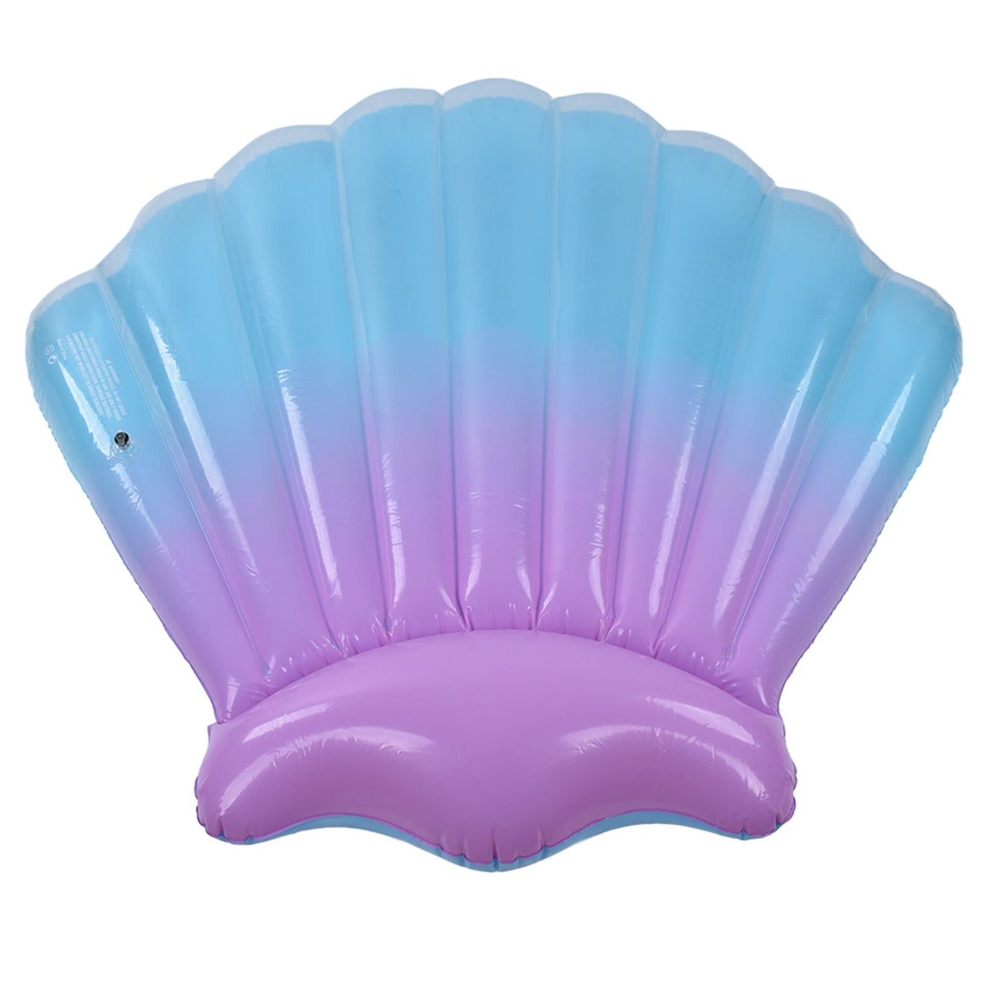 Float Bed Inflatable Floating PVC Shell Shaped Portable Accessory for Indoor Outdoor V1294-YM0523-3111220014411