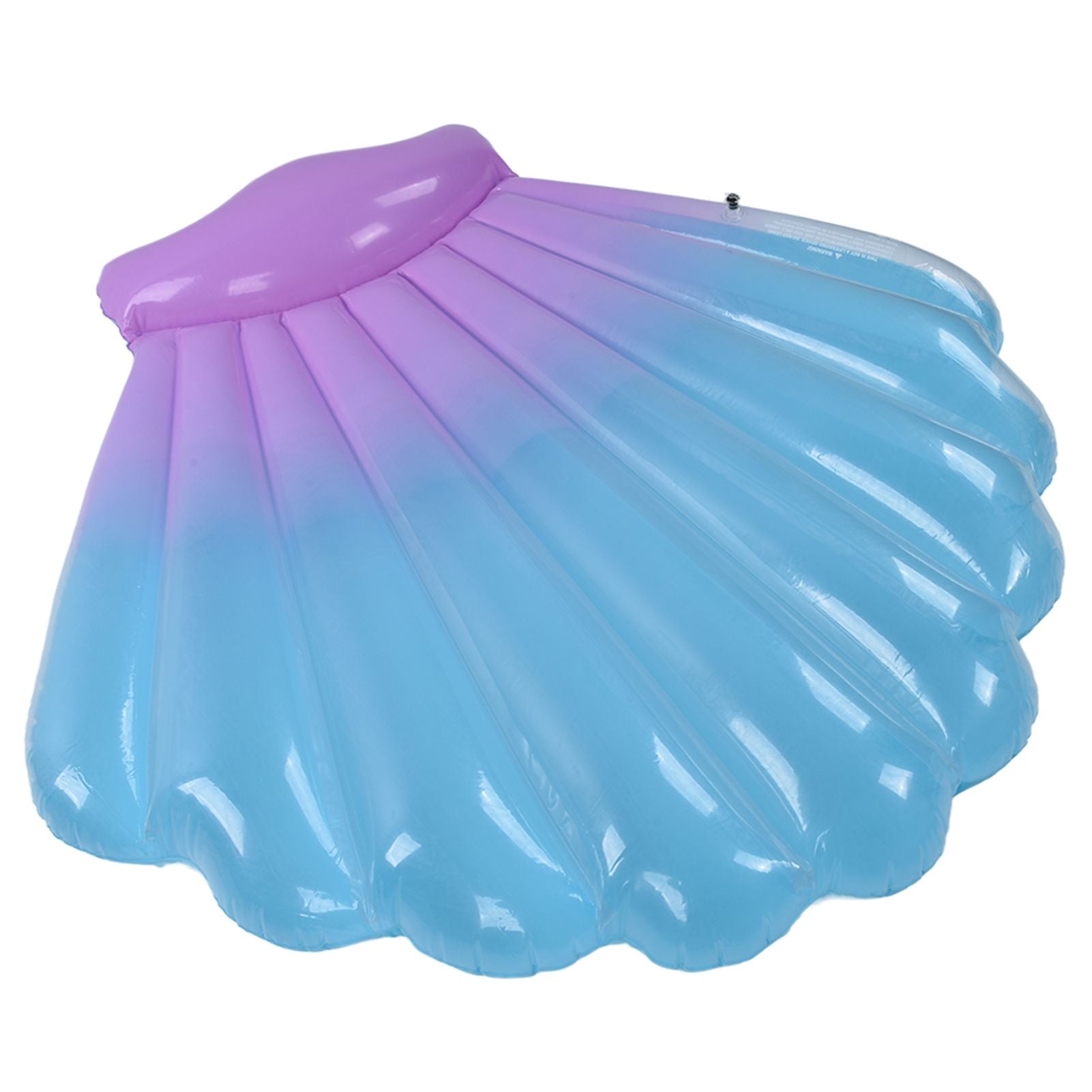Float Bed Inflatable Floating PVC Shell Shaped Portable Accessory for Indoor Outdoor V1294-YM0523-3111220014411