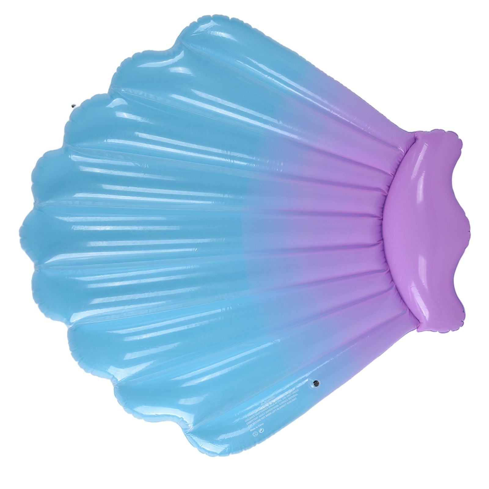 Float Bed Inflatable Floating PVC Shell Shaped Portable Accessory for Indoor Outdoor V1294-YM0523-3111220014411