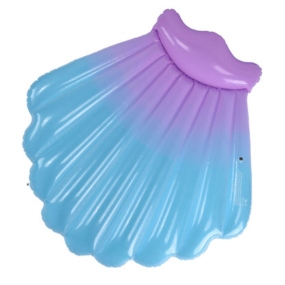 Float Bed Inflatable Floating PVC Shell Shaped Portable Accessory for Indoor Outdoor V1294-YM0523-3111220014411