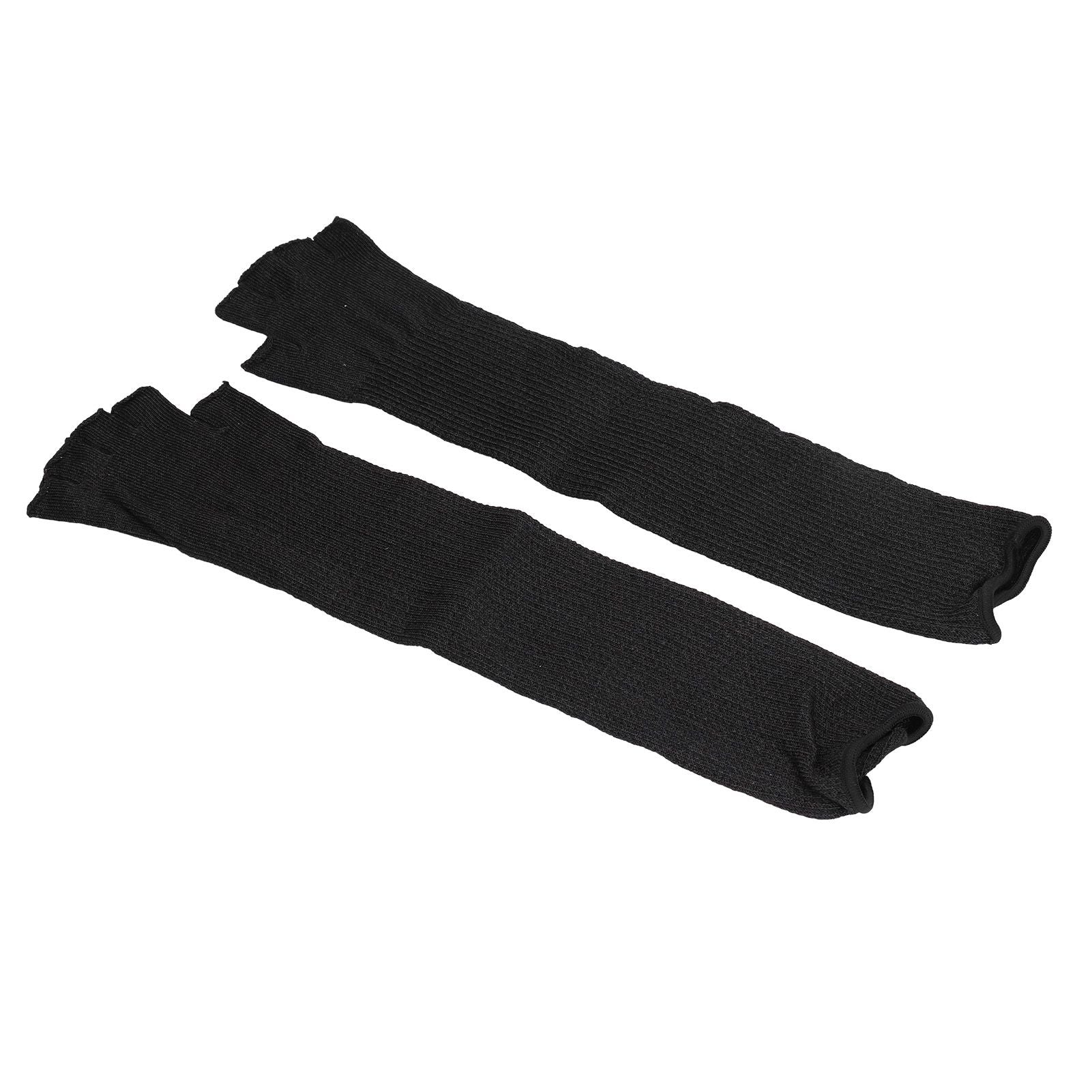 Arm Guards 45cm/17.7in Cut Resistant Half Finger Arm Sleeve for Kitchen Woodworking Gardening Black V1294-YM0523-3111220014711