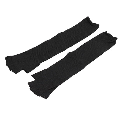 Arm Guards 45cm/17.7in Cut Resistant Half Finger Arm Sleeve for Kitchen Woodworking Gardening Black V1294-YM0523-3111220014711